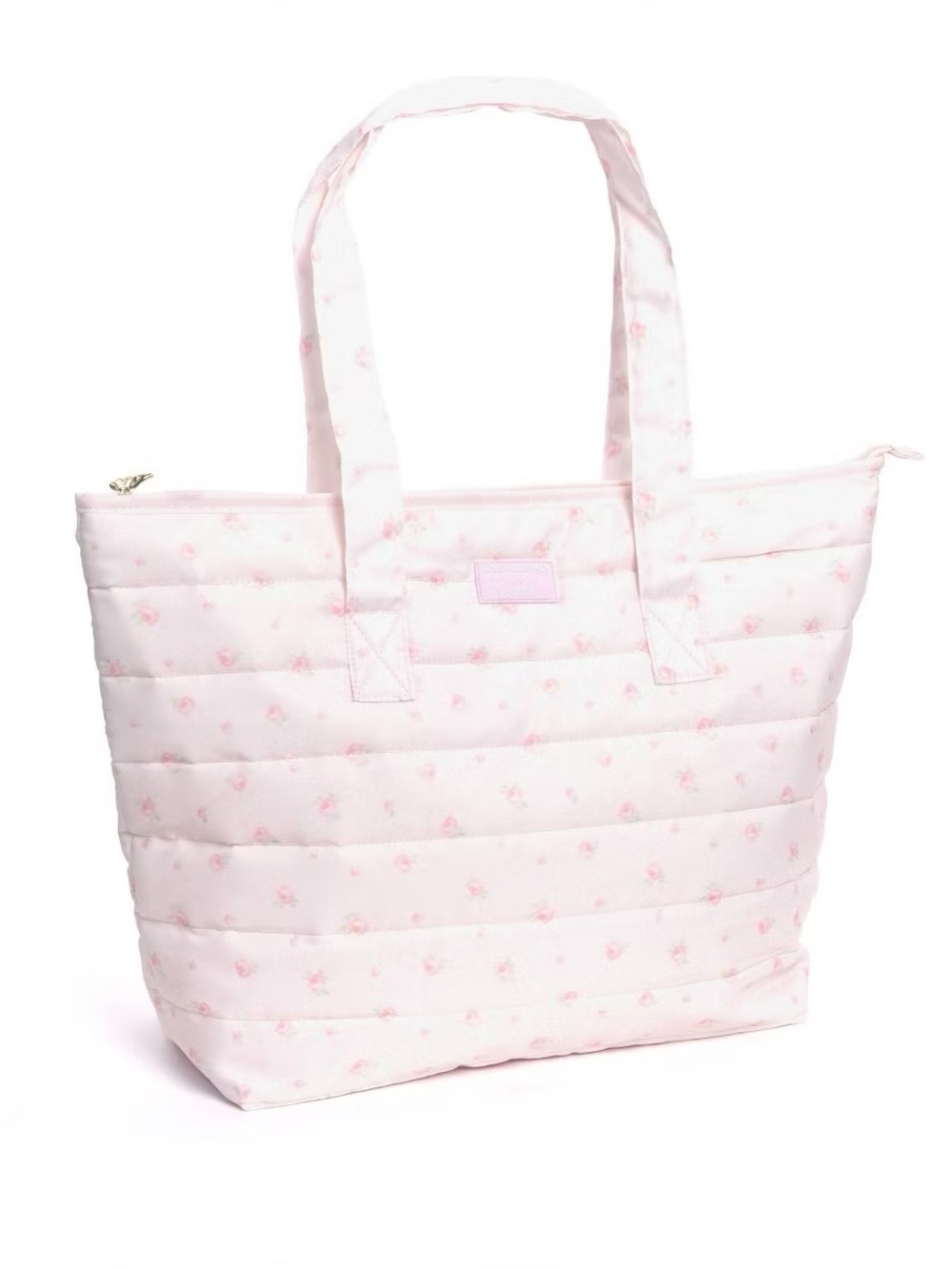 LoveShackFancy Target - Yoobi Blooming Heirloom Ditsy Quilted Tote Ballet Bloom